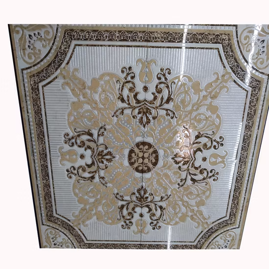 1200X1200mm Fabrik Günstiger Preis Outdoor Indoor Badezimmer Runde Bodenmosaik Medaillonmuster Bodenfliese