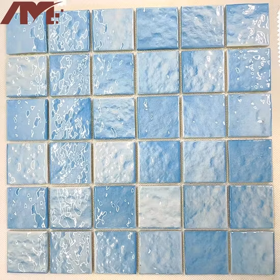 China Crystal Ceramic Swimming Pool Crystal Glass Mosaic Tile