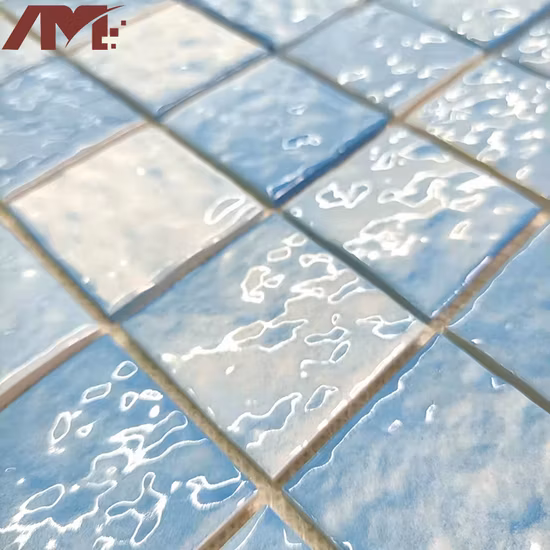 China Crystal Ceramic Swimming Pool Crystal Glass Mosaic Tile