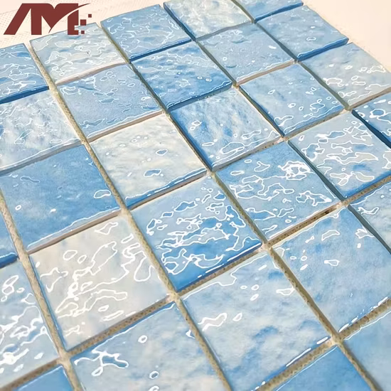 China Crystal Ceramic Swimming Pool Crystal Glass Mosaic Tile