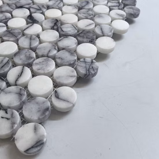 D19 Mosaik mit rundem Perlen-Vintage-Bronzer-Metallic-Effekt