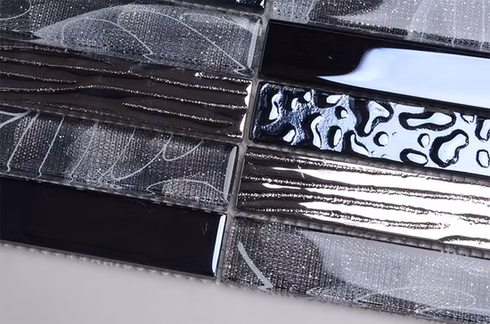 Mischen Sie farbige Badezimmer-Metallic-Kristallspiegel-Mosaik-Wandfliesen