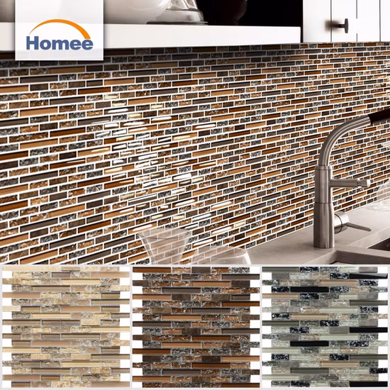 Wunderschöne Glasmosaikfliese