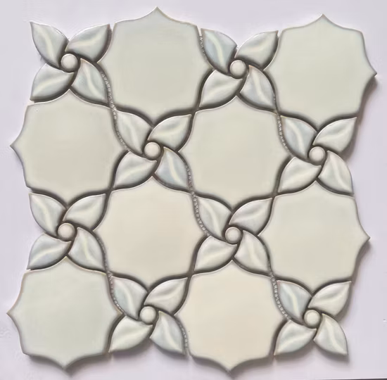 Hochwertige, beliebte Inkjet-Keramikmosaikfliesen in Metallic-Gold im Großhandel