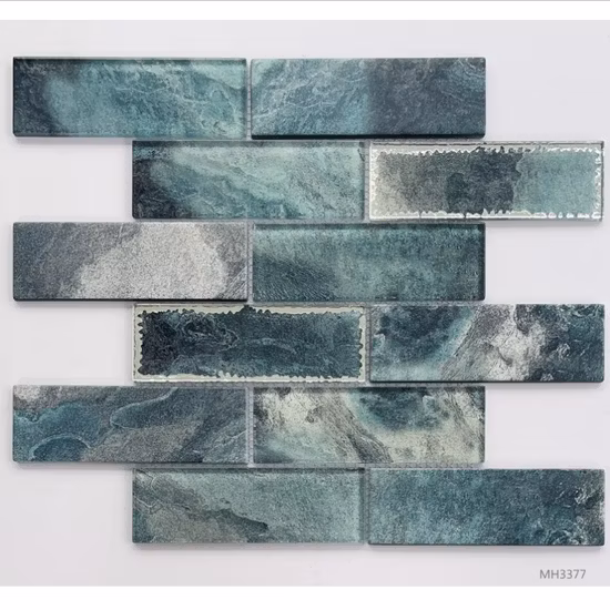 Fctory Bunte Design-Mosaikfliese aus Glasmischung und Stein
