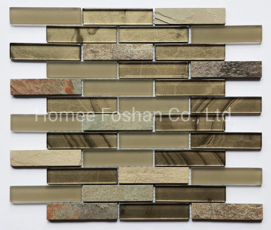 Neue Design-Mosaikfliese aus metallischem Inkjet-Marmor für die Küchenrückwand