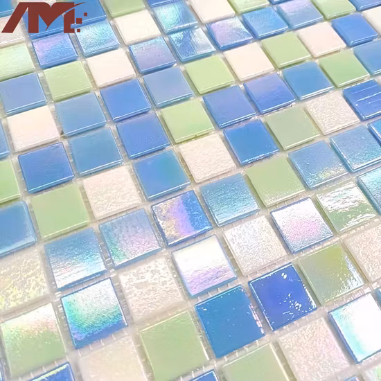 Fabrik blaue Farbe Kunst Wand Boden Schwimmbad Glasmosaik Keramikfliesen