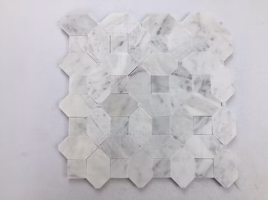Steinmosaik Benutzerdefinierte sechseckige Mosaik-Wandfliesen Golden Select Mosaik-Wandfliesen
